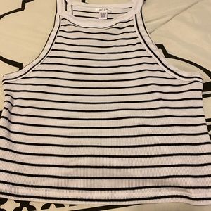 Striped crop top